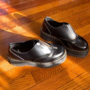 Dr. Marten platform shoes size 7 with zipper detail